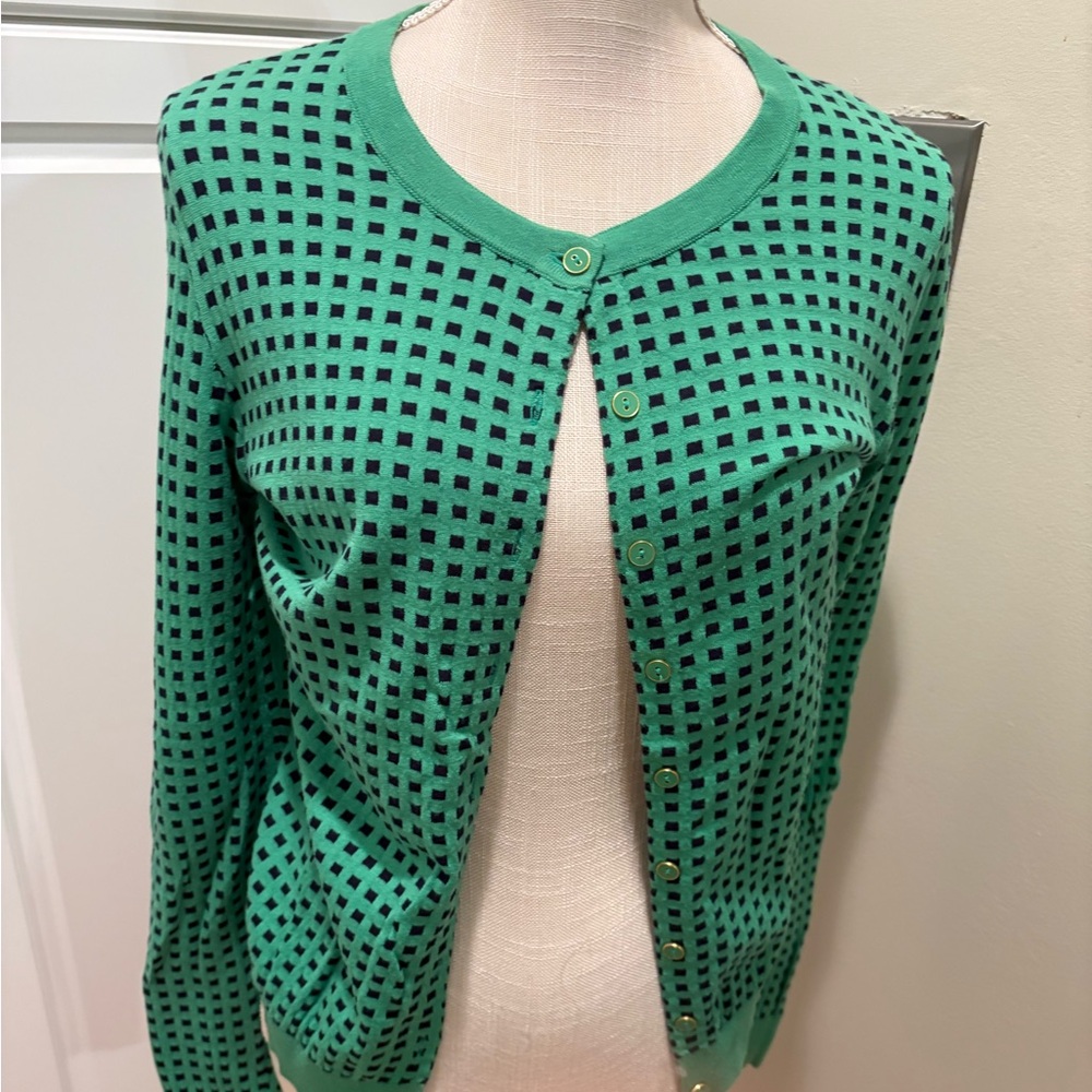 Green Checkered Women's Sweater by Tommy Hilfiger